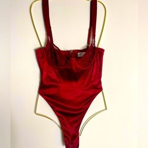 Oh Polly Bodysuit / Small - 4 US / New / Dark Red / Perfect Condition